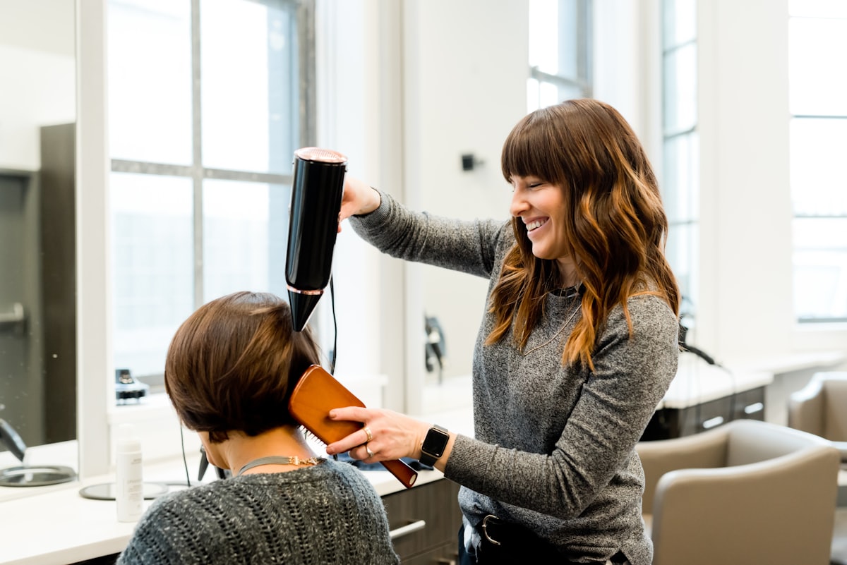 ナチュラルなヘアスタイル